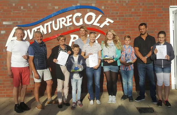 Verkehrsverein Duhnen AdventureGolf-Turnier 2016 Preisverleihung